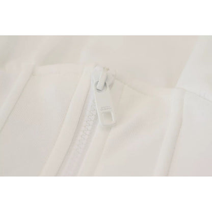 Dolce & Gabbana White Cotton Corset Stretch Top  T-shirt