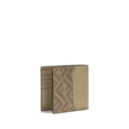 Fendi Beige Calf Leather Bos Taurus Wallet