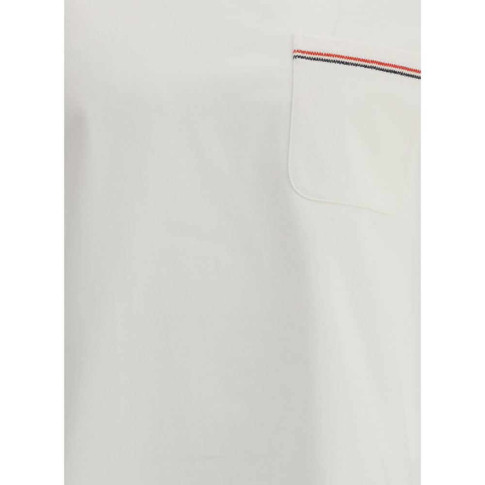 Thom Browne White Cotton T-Shirt