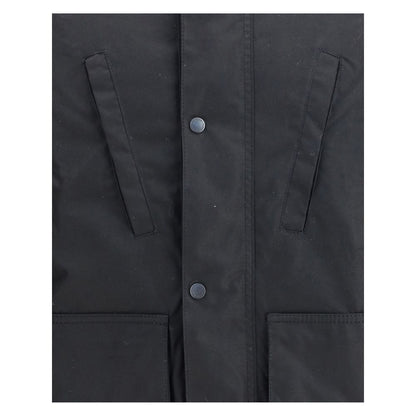 Barbour International Black Cotton Parka