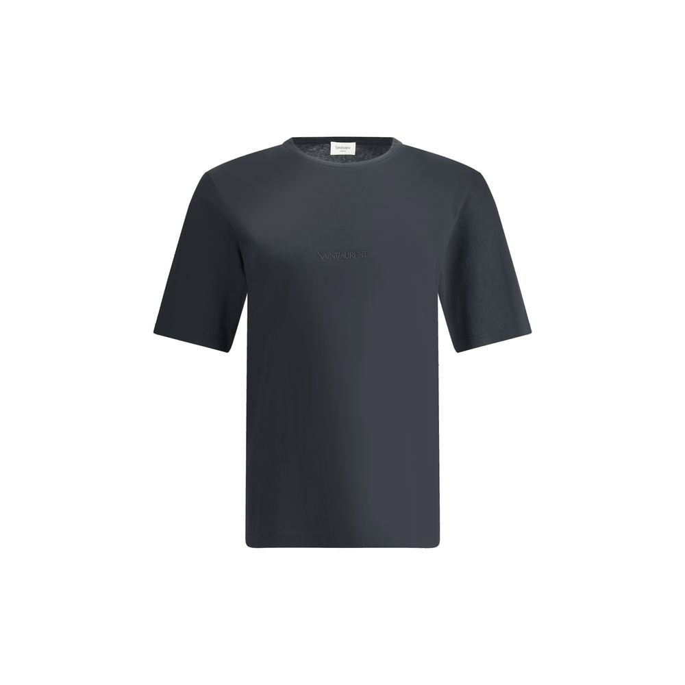 Saint Laurent Black Cotton T-Shirt