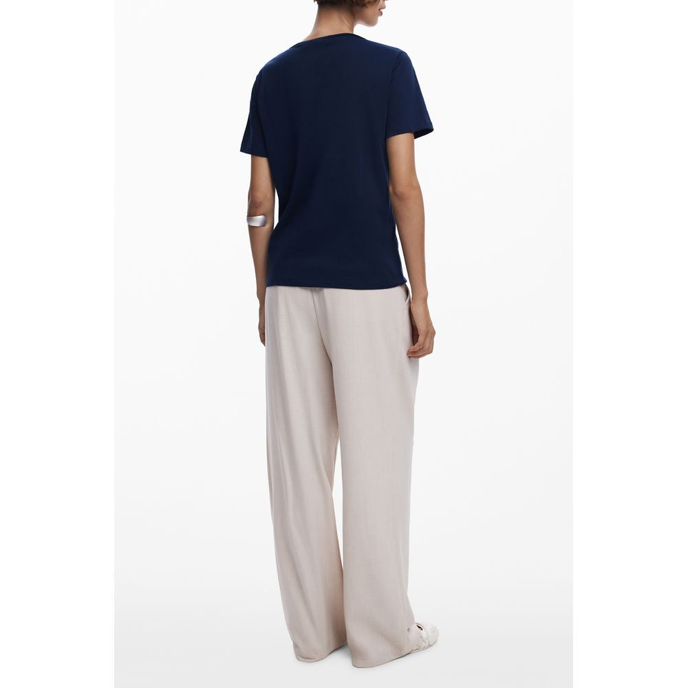 Desigual Blue Cotton T-Shirt