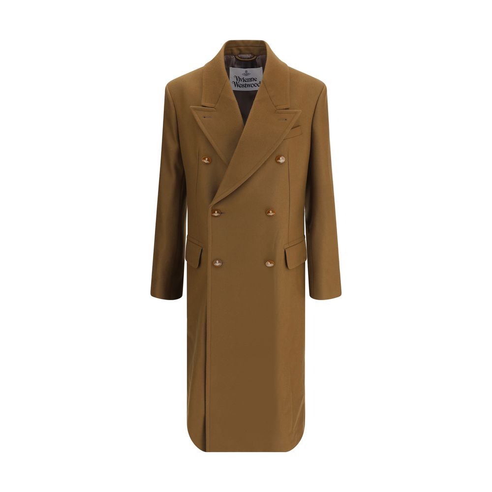 Vivienne Westwood Brown Fleece Wool Coat