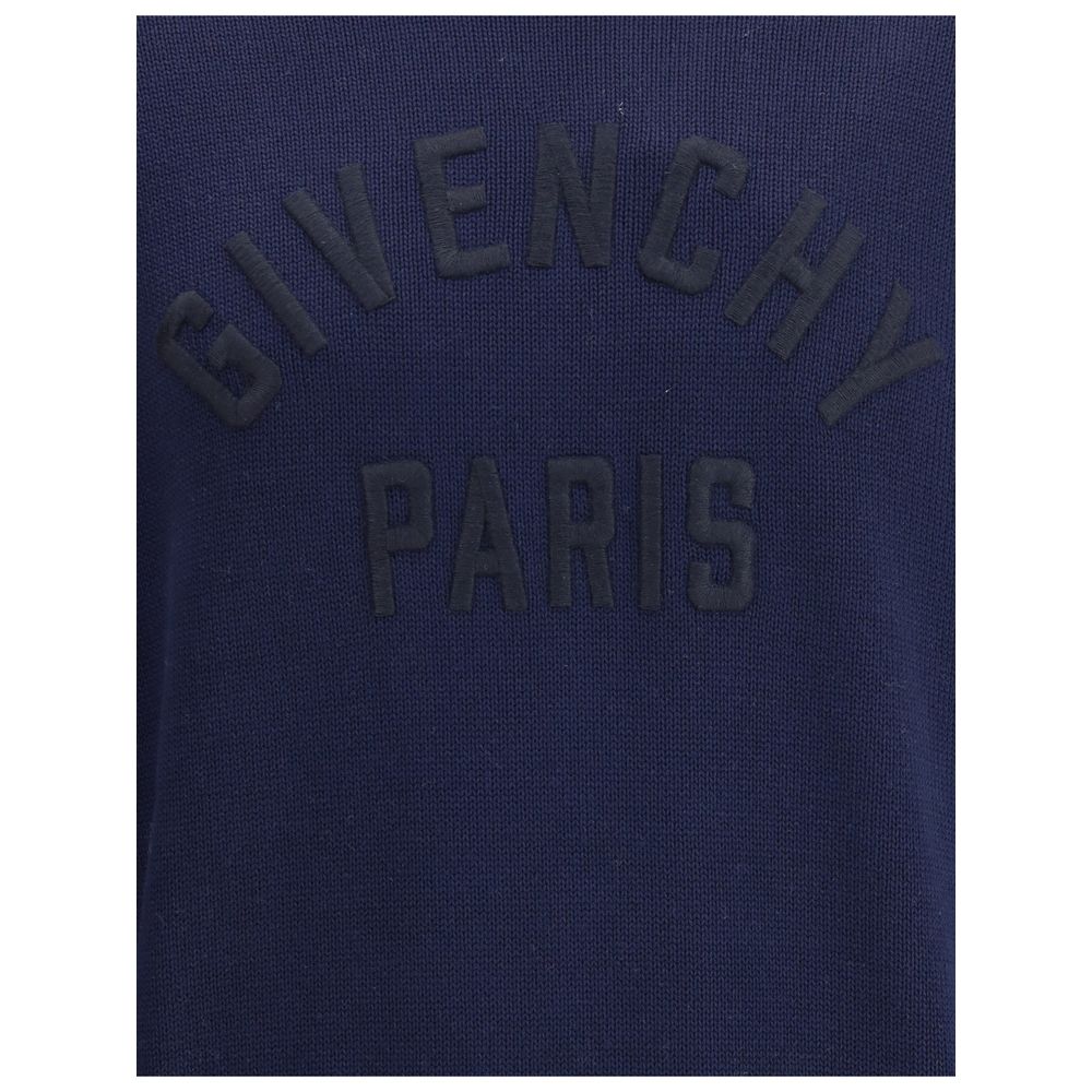 Givenchy Blue Cotton Sweatshirt