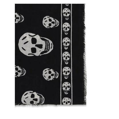 Alexander McQueen Black Modal Scarf