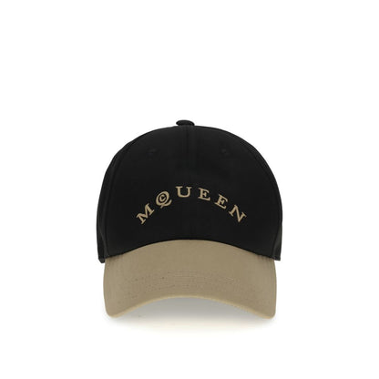 Alexander McQueen Black Cotton Cap (Baseball Hat)
