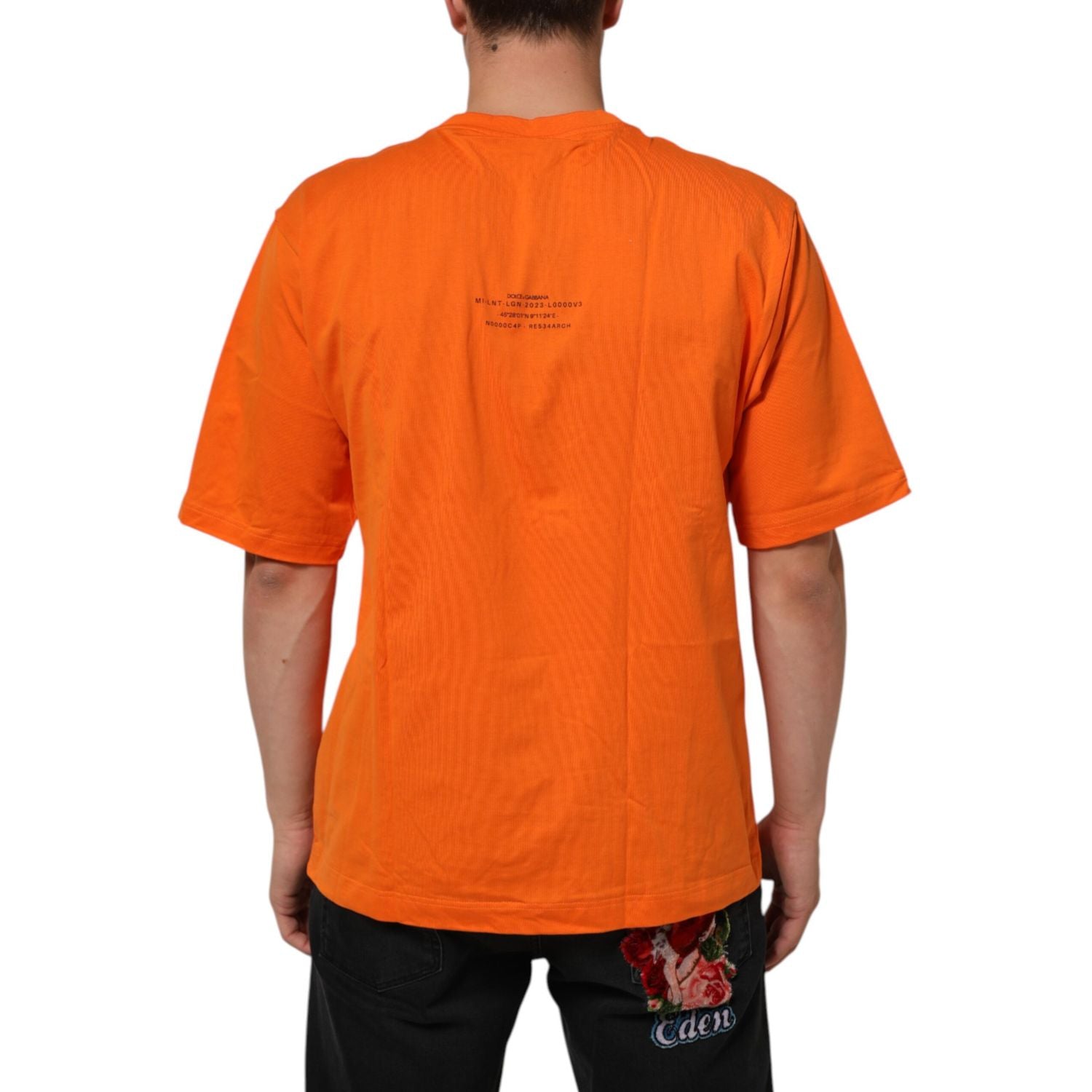 Dolce & Gabbana Orange DGVIB3 Crew Neck Short Sleeves T-shirt