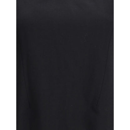 Alexander McQueen Black Wool Casual Dress
