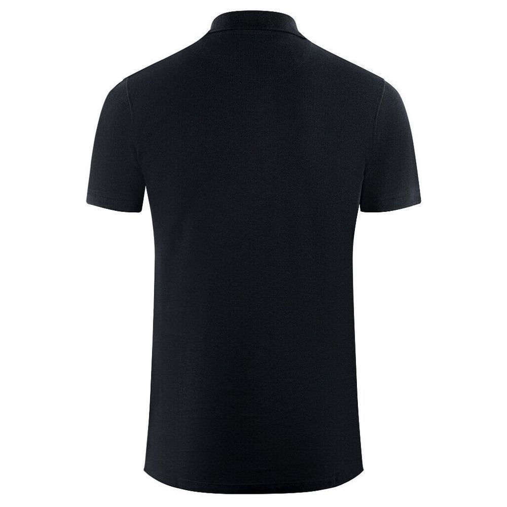 Aquascutum Black Cotton Men's Polo Shirt