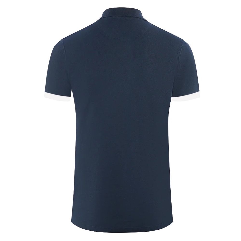 Aquascutum Blue Cotton Men Polo Shirt