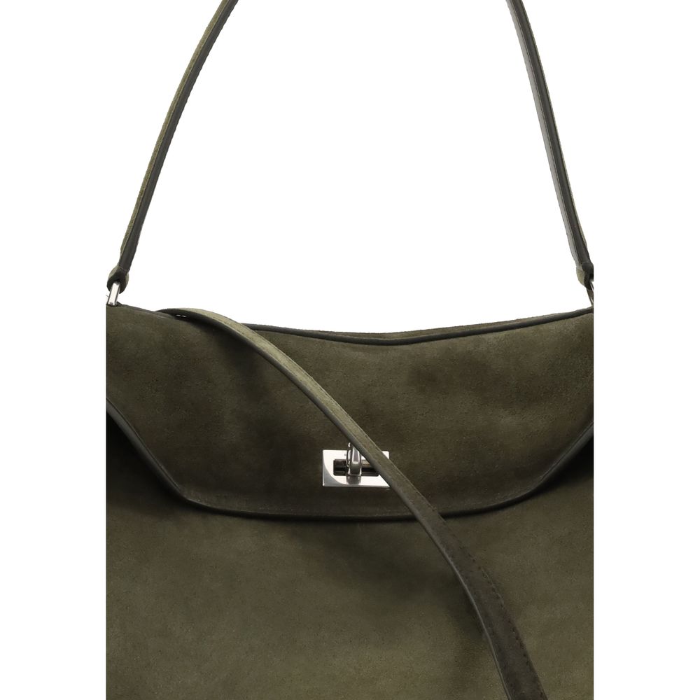 Balenciaga Green Calf Leather Bos Taurus Shoulder Bag
