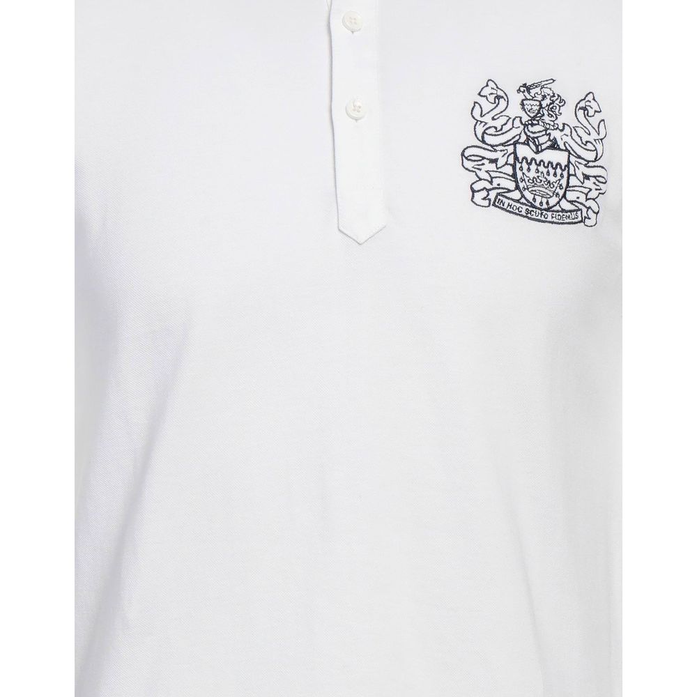 Aquascutum White Cotton Men's Polo Shirt