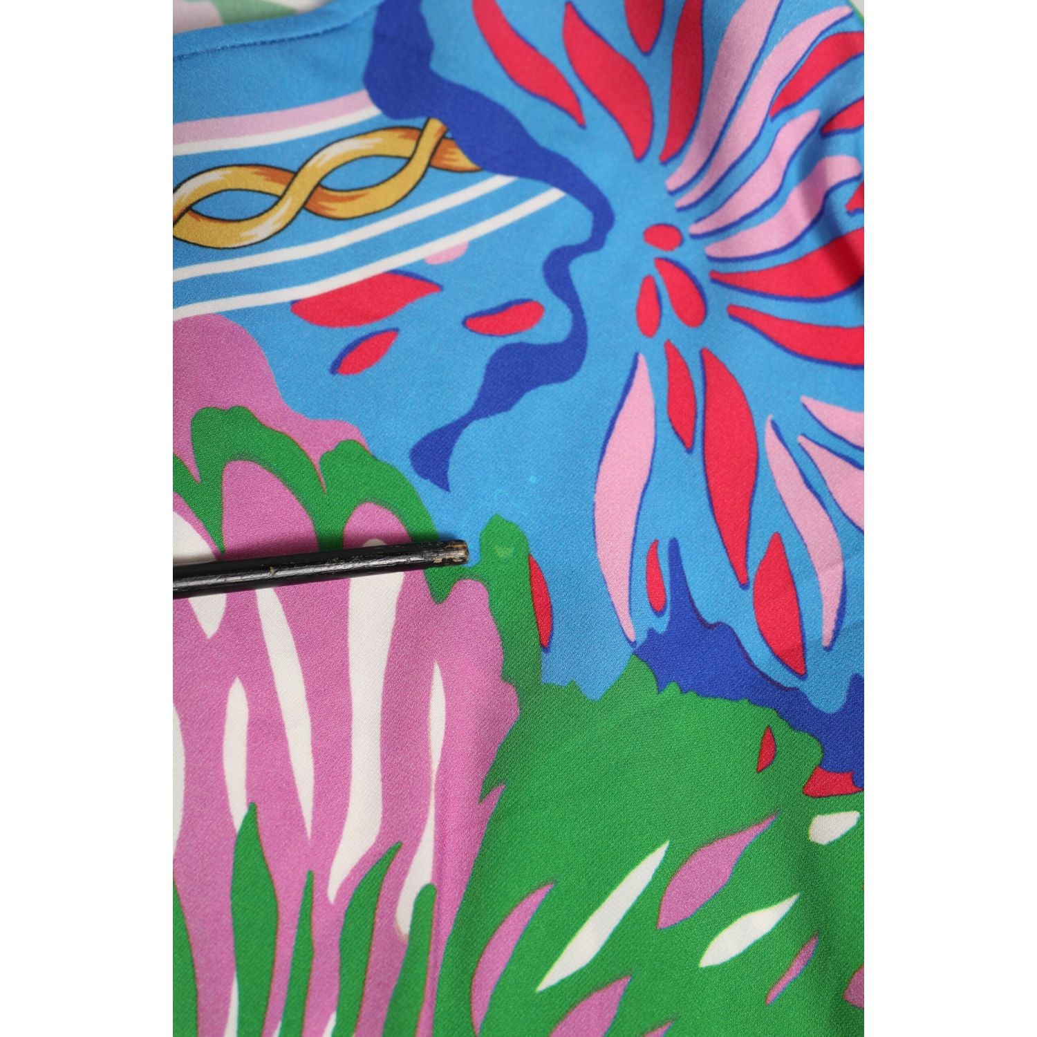 Dolce & Gabbana Multicolor Floral Printed Tunic Blouse Top