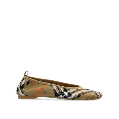 Burberry Beige Fabric Ballet Flats