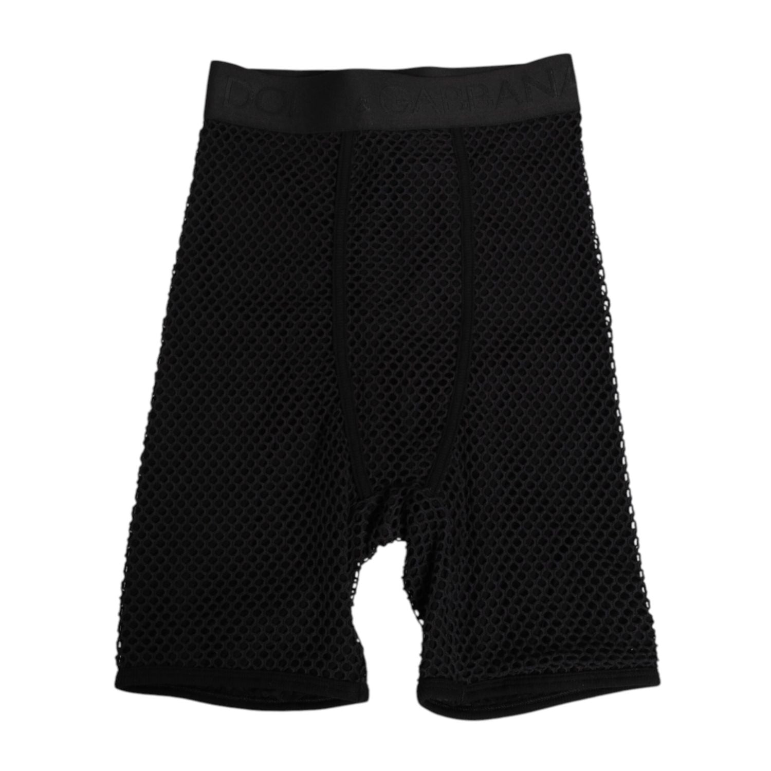 Dolce & Gabbana Black Cotton Logo Shorts Midi Trouser Underwear