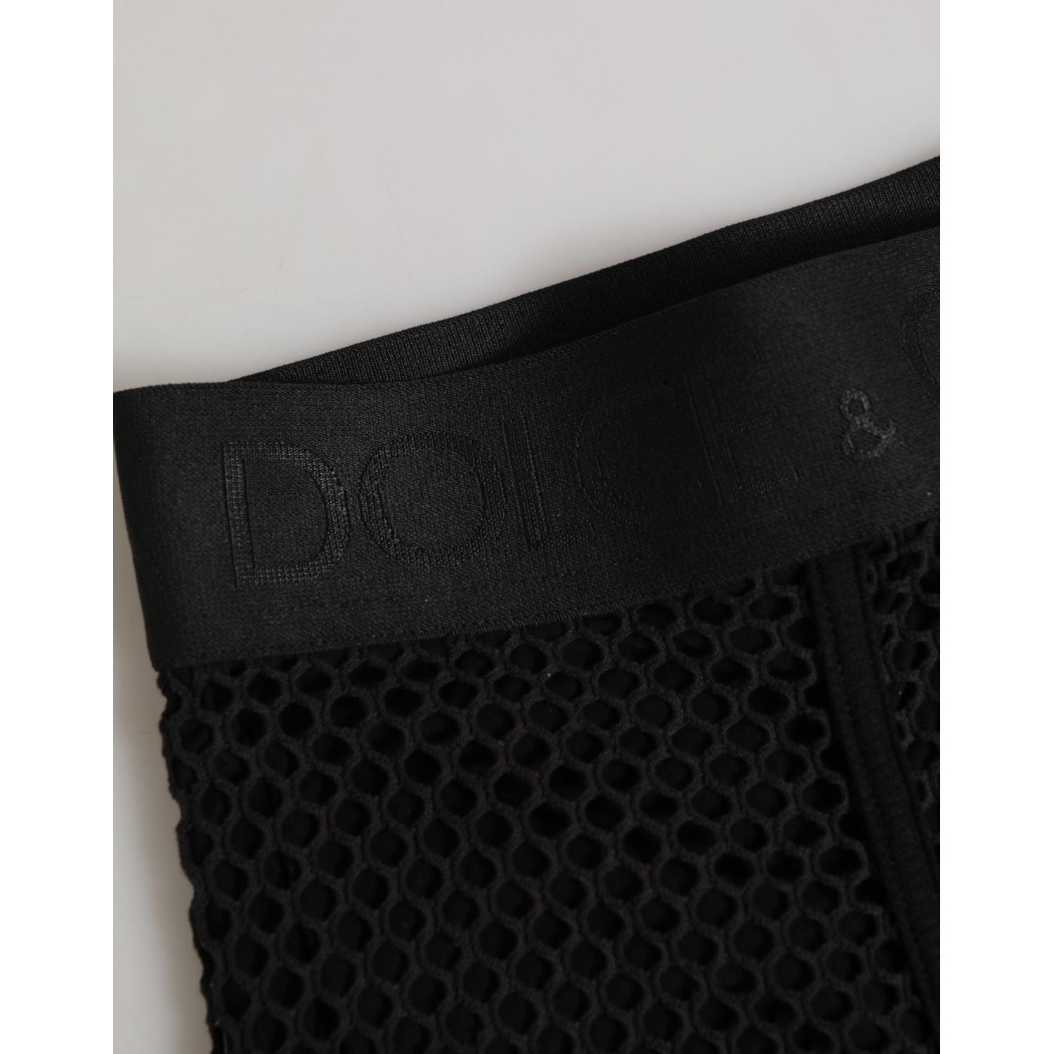 Dolce & Gabbana Black Cotton Logo Shorts Midi Trouser Underwear