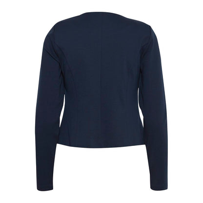 ICHI Blue Polyester Blazer