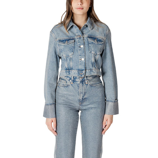 Only Light Blue Organic Cotton Jackets & Coat