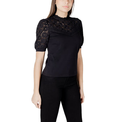 Morgan De Toi Black Cotton T-Shirt