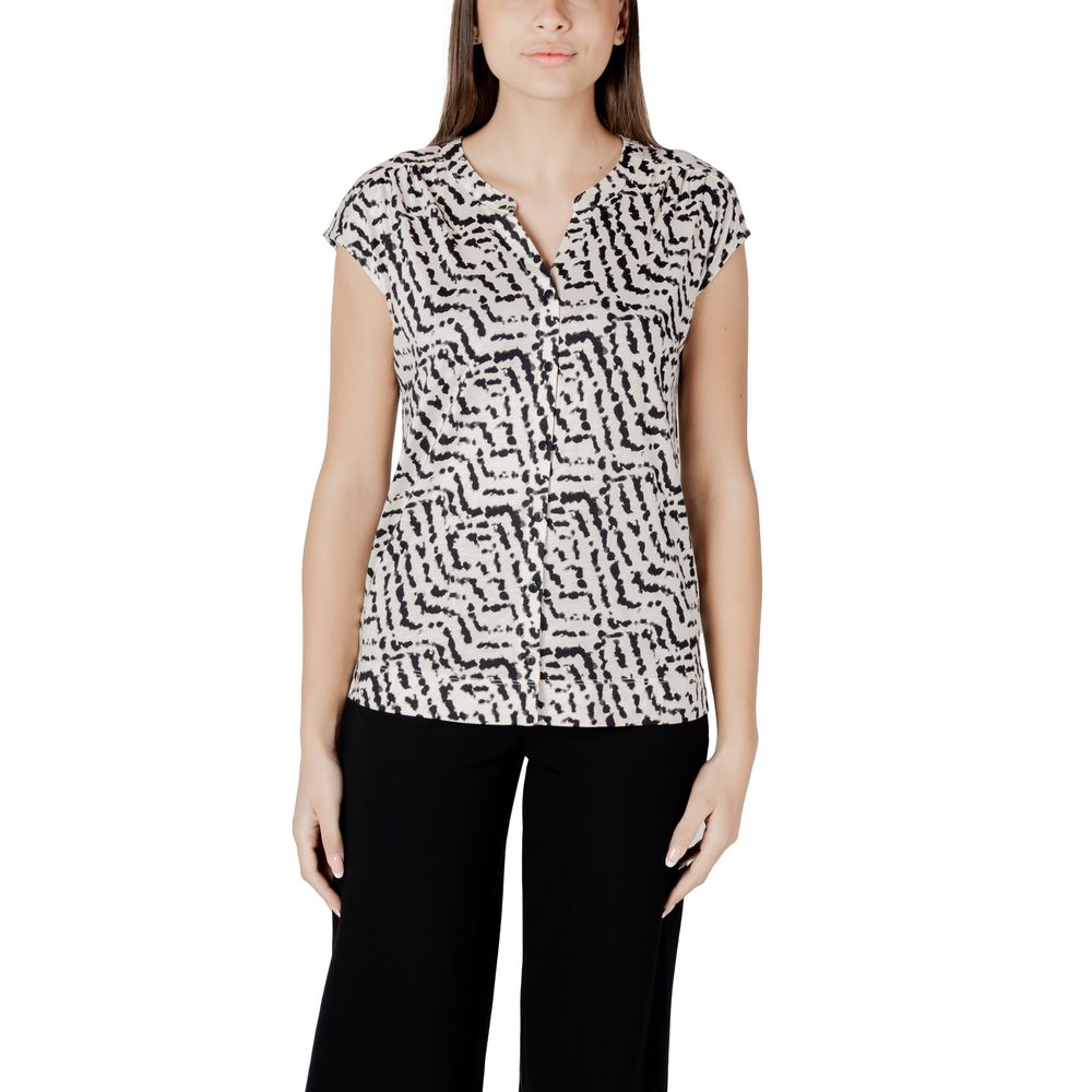 Street One Cream Cotton T-Shirt