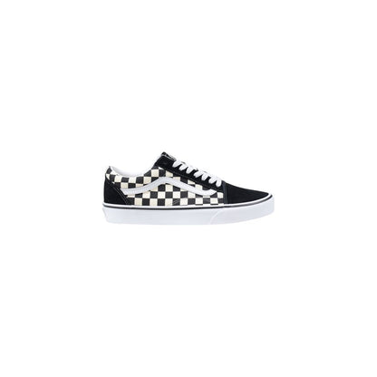 Vans Black And White Fabric Low Top Sneakers