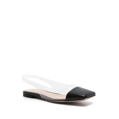 Gianvito Rossi Black Plexiglass Ballet Flats