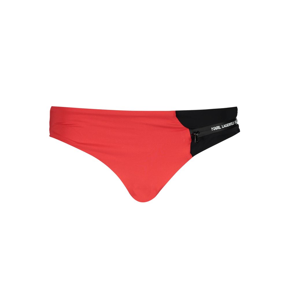 Karl Lagerfeld Red Elastane Swimwear