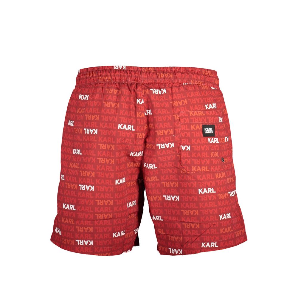Karl Lagerfeld Red Polyester Swimwear