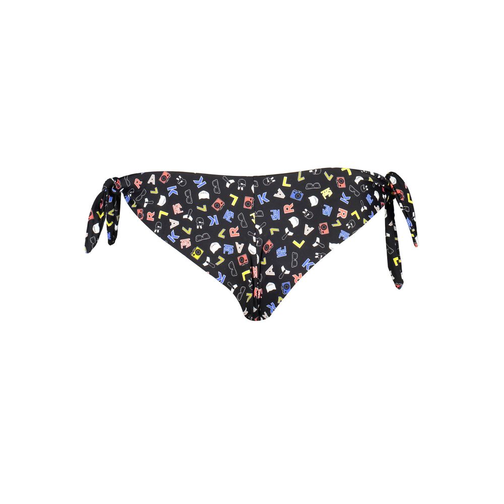 Karl Lagerfeld Black Elastane Swimwear
