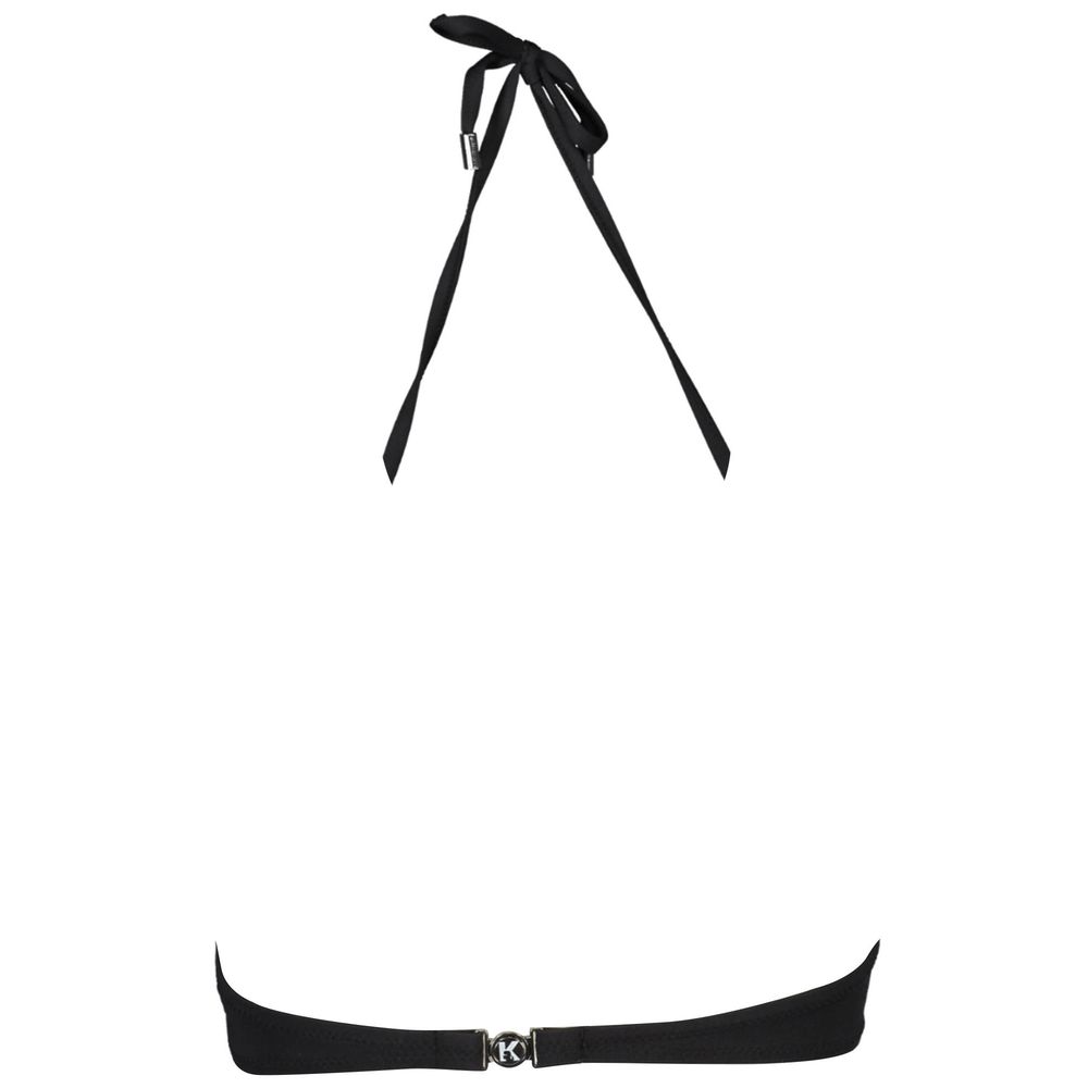 Karl Lagerfeld Black Elastane Swimwear