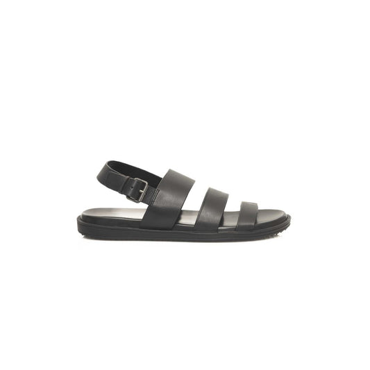 Cerruti 1881 Black Cowhide Men Sandal