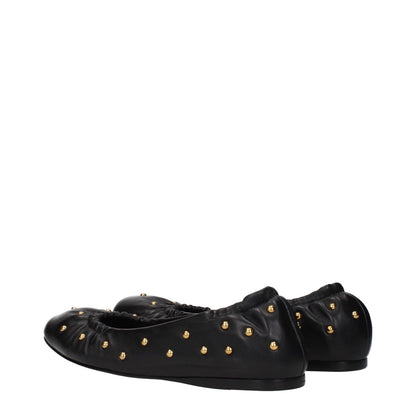 Chloé Black Leather Ballet Flats