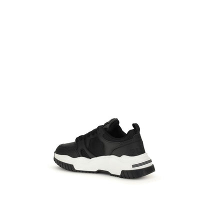 Philipp Plein Black Polyester Athletic Sneakers