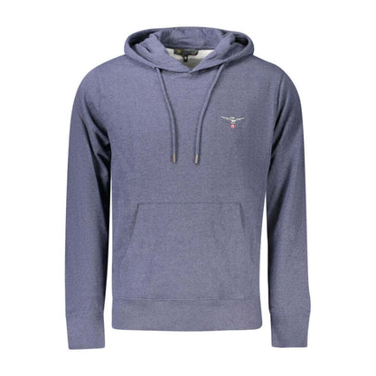 Accademia Militare Blue Cotton Men's Hooded Sweater