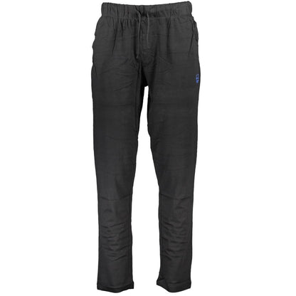 Gianmarco Venturi Black Cotton Men's Track Pant