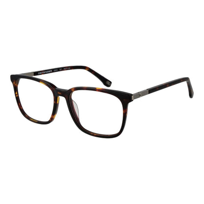 Land Rover Brown Acetate Glasses (Frames), full-rim square style for men, brown acetate with 54mm lenses, includes branded case.
