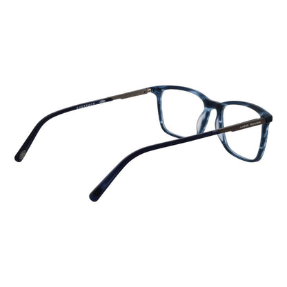 Land Rover Blue Acetate & Metal Glasses (Frames) for men with full-rim rectangle style. Blue color, 55-18-145 size, spring hinge.