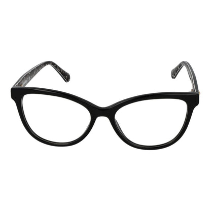 Alt Tag: Love Moschino Black Acetate Glasses (Frames) with full-rim cat eye style for women, featuring a branded case.