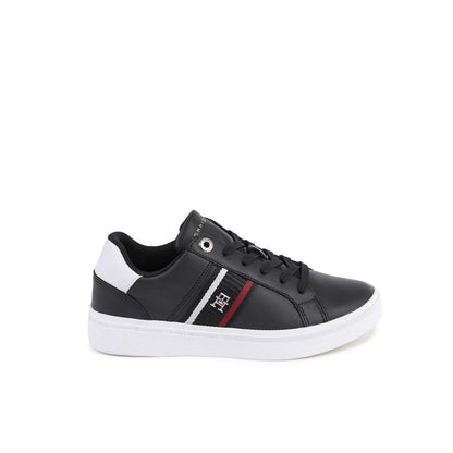 Tommy Hilfiger Blue Leather Low Top Sneakers