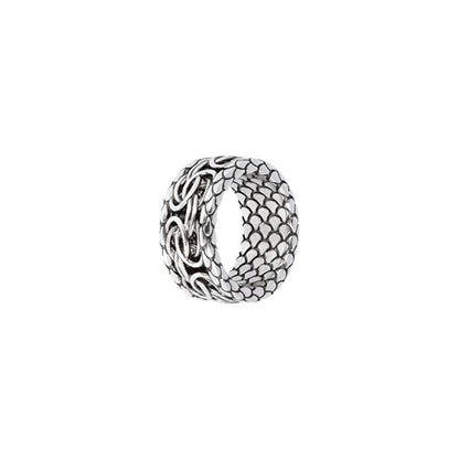 ALBERT M. JEWELS JEWELRY Mod. WSOX00396.S-28 silver ring with intricate pattern design
