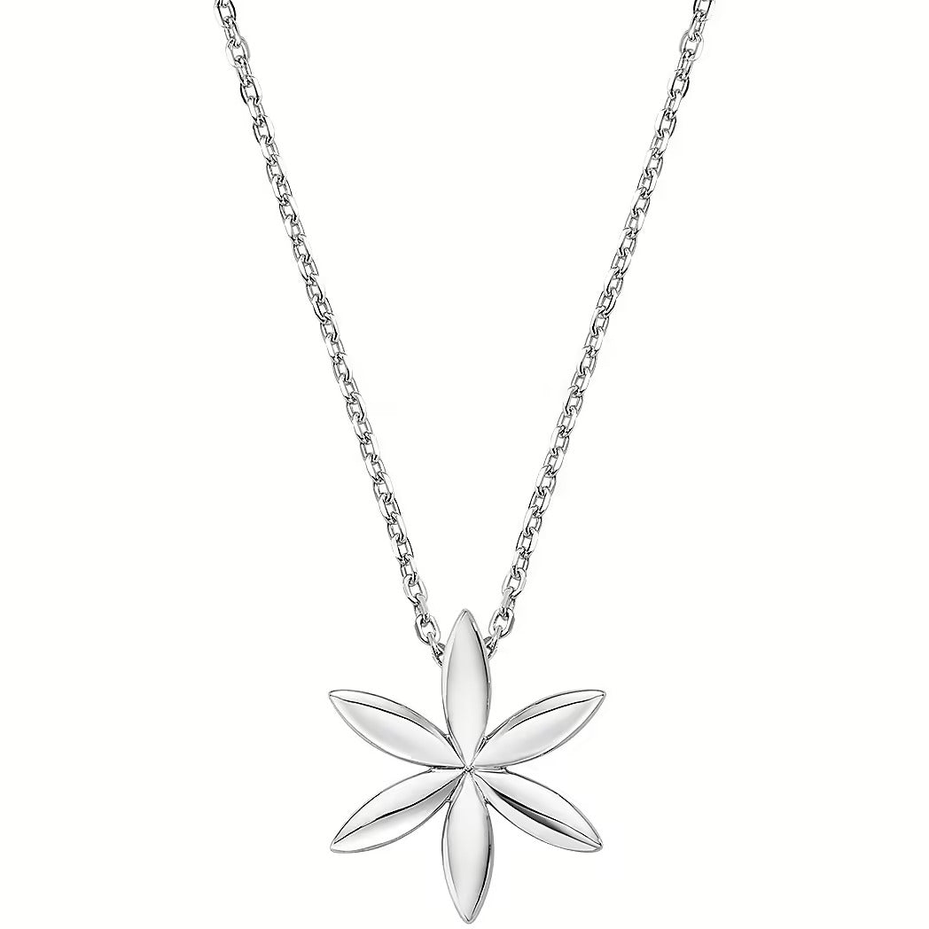 AMEN JEWELRY Mod. CLFLLIB3 necklace with star-shaped pendant on silver chain