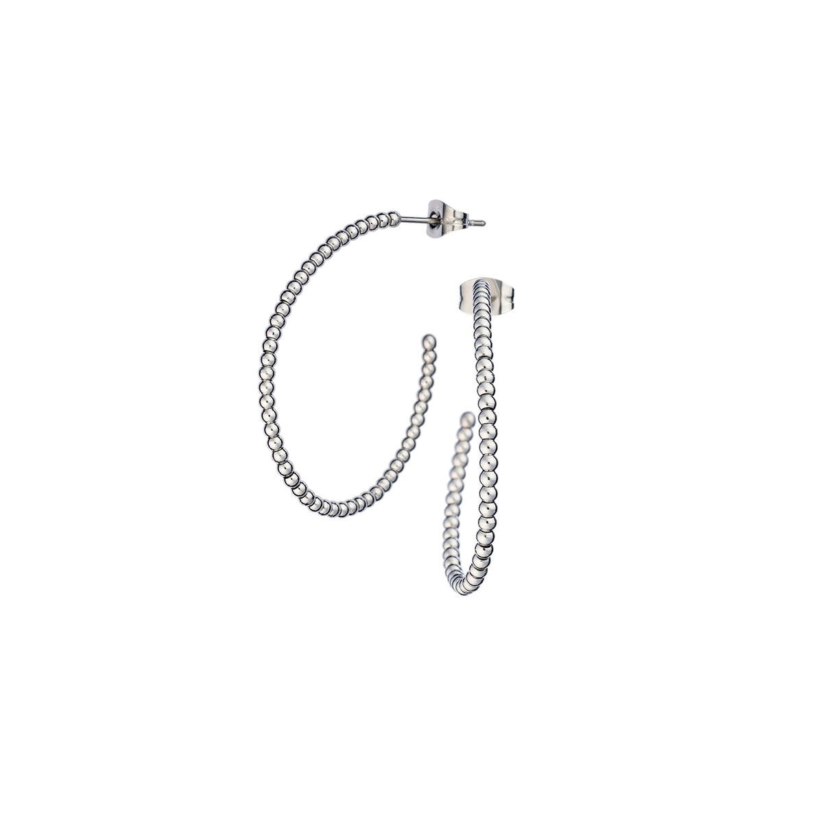 AN JEWELS JEWELRY Mod. AL.ESOK7SC silver hoop earrings