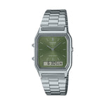 CASIO VINTAGE Mod. EDGY COLLECTION SUNRAY DIAL - GREEN MOSS AQ-230A-3AMQYES