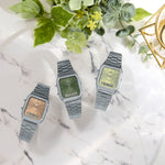 CASIO VINTAGE Mod. EDGY COLLECTION SUNRAY DIAL - GREEN MOSS AQ-230A-3AMQYES