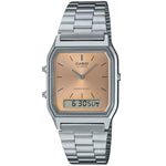 CASIO VINTAGE Mod. EDGY COLLECTION SUNRAY DIAL - PINK COPPER AQ-230A-4AMQYES