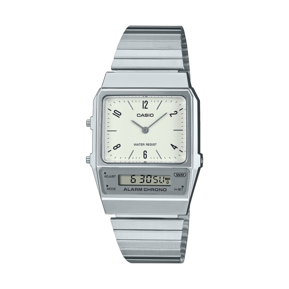 CASIO VINTAGE Mod. EDGY COLLECTION - CREAM AQ-800E-7A2EF
