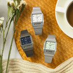 CASIO VINTAGE Mod. EDGY COLLECTION - CREAM AQ-800E-7A2EF