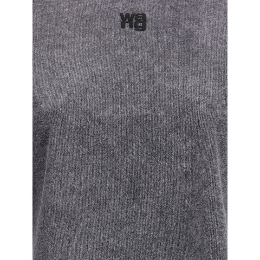 Alexander Wang Gray Cotton T-Shirt