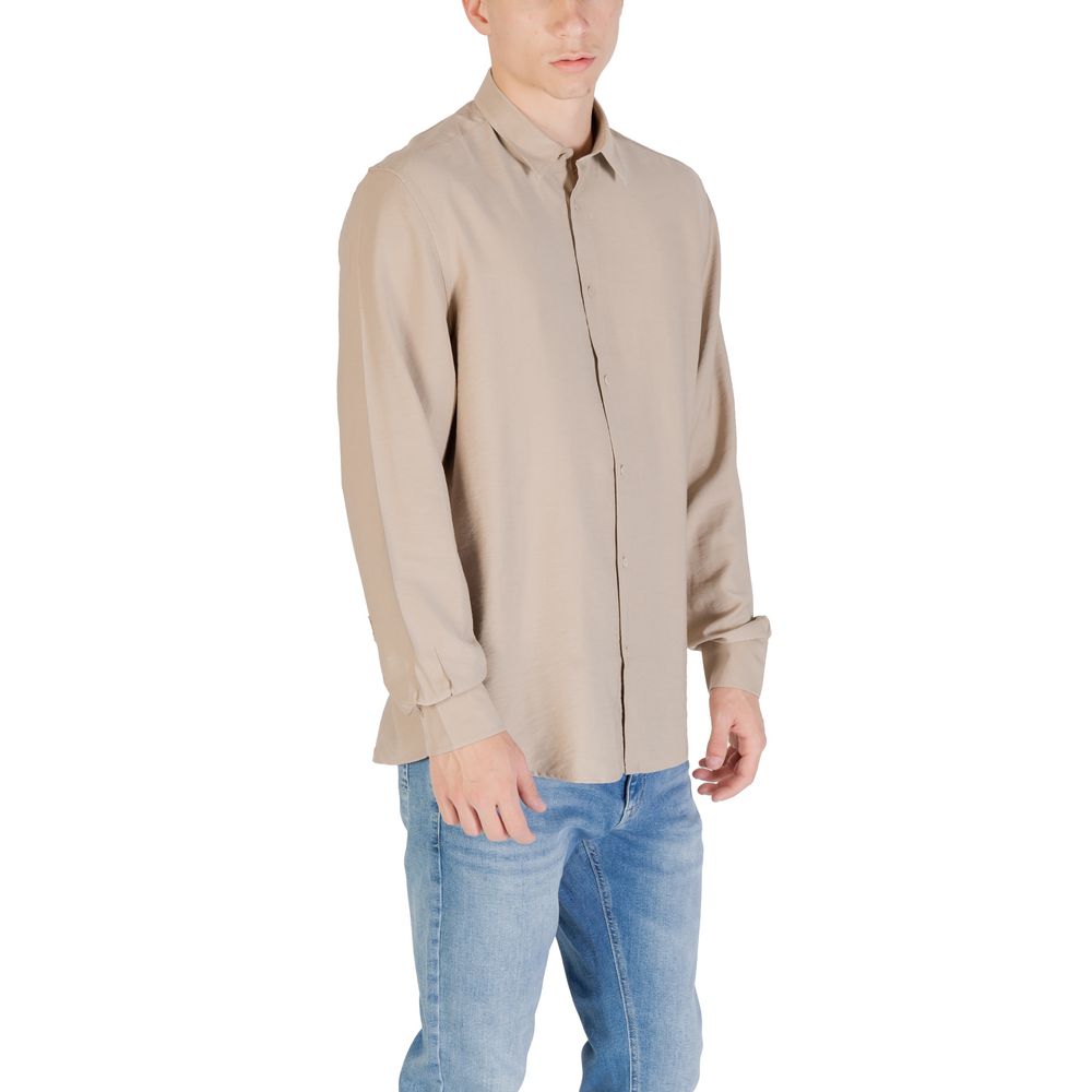 Antony Morato Beige Viscose Shirt