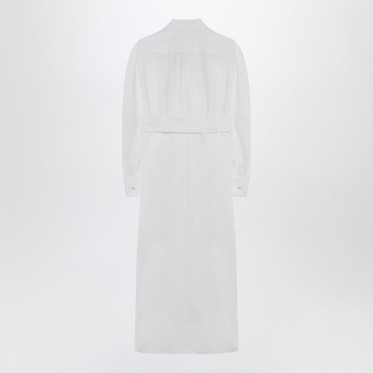 Max Mara White shirt dress in cotton twill